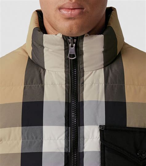 burberry mens gilet|burberry puffer jacket men's.